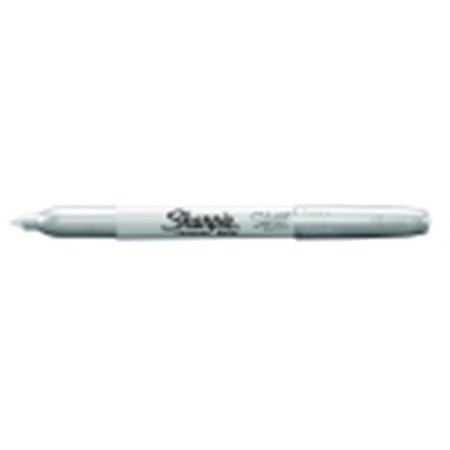 SHARPE MFG CO Sharpie Acid-Free Non-Toxic Permanent Marker; Fine Tip; Metallic Silver; Pack - 12 403479